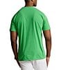 Color:Vineyard Green - Image 2 - Big & Tall Classic Fit Big Pony Jersey Paint Splatter Short Sleeve Crew Neck T-Shirt