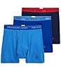 Color:Blues - Image 4 - Big & Tall Classic Fit Cotton Boxer Briefs 3-Pack
