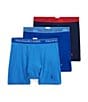 Color:Blues - Image 1 - Big & Tall Classic Fit Cotton Boxer Briefs 3-Pack