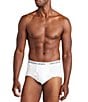 Color:White - Image 1 - Big & Tall Classic Fit Cotton Briefs 3-Pack