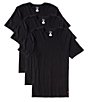 Color:Polo Black - Image 1 - Big & Tall Classic Fit Crew 3-Pack T-Shirts