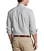 Color:Grey/White - Image 2 - Big & Tall Classic-Fit Gingham Stretch Poplin Long-Sleeve Woven Shirt