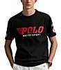 Polo Ralph Lauren Big & Tall Classic Fit Motorsport Graphic Jersey Short Sleeve T-Shirt, Color:Polo Black - Image 1