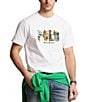 Color:White - Image 1 - Big & Tall Classic Fit Graphic Logo Jersey Short Sleeve T-Shirt
