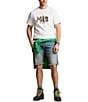 Color:White - Image 3 - Big & Tall Classic Fit Graphic Logo Jersey Short Sleeve T-Shirt