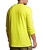 Color:Laser Yellow - Image 2 - Big & Tall Classic-Fit Graphic Long-Sleeve Tee