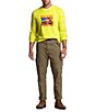 Color:Laser Yellow - Image 3 - Big & Tall Classic-Fit Graphic Long-Sleeve Tee