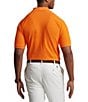 Color:Bright Signal Orange Multi - Image 2 - Big & Tall Classic-Fit Graphic Short Sleeve Mesh Polo Shirt