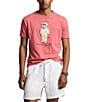 Color:Adirondack Berry - Image 1 - Big & Tall Classic Fit Hemingway Bear Short Sleeve T-Shirt