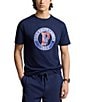 Color:Cruise Navy - Image 1 - Big & Tall Classic Fit Jersey Graphic Short Sleeve T-Shirt