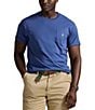 Polo Ralph Lauren Big & Tall Classic Fit Jersey Pocket Crewneck T-Shirt, Color:Earth Blue - Image 1