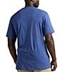 Polo Ralph Lauren Big & Tall Classic Fit Jersey Pocket Crewneck T-Shirt, Color:Earth Blue - Image 2