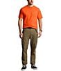 Color:Bright Signal Orange - Image 3 - Big & Tall Classic-Fit Jersey Pocket Crewneck T-Shirt