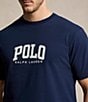 Color:Cruise Navy - Image 3 - Big & Tall Classic Fit Logo Jersey Short Sleeve T-Shirt