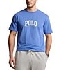 Color:New England Blue - Image 1 - Big & Tall Classic Fit Logo Jersey Short Sleeve T-Shirt