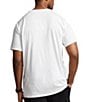 Color:White - Image 2 - Big & Tall Classic-Fit Logo Short Sleeve Jersey T-Shirt