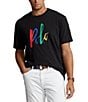 Color:Polo Black - Image 1 - Big & Tall Classic-Fit Logo Short Sleeve Jersey T-Shirt