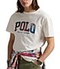 Polo Ralph Lauren Big & Tall Classic Fit Madras-Logo Jersey Short Sleeve T-Shirt, Color:Nevis - Image 1