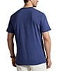 Polo Ralph Lauren Big & Tall Classic Fit Madras-Logo Jersey Short Sleeve T-Shirt, Color:Light Navy - Image 2