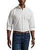 Polo Ralph Lauren Big & Tall Classic Fit Performance Stretch Oxford Long Sleeve Woven Shirt, Color:White - Image 1