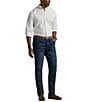 Polo Ralph Lauren Big & Tall Classic Fit Performance Stretch Oxford Long Sleeve Woven Shirt, Color:White - Image 3