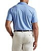 Polo Ralph Lauren Big & Tall Classic Fit Performance Stretch Stripe Short Sleeve Polo Shirt, Color:Canvas Blue/Ceramic White - Image 2
