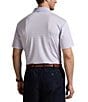Polo Ralph Lauren Big & Tall Classic Fit Performance Stretch Stripe Short Sleeve Polo Shirt, Color:Flower Purple/Ceramic White - Image 2