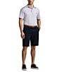 Polo Ralph Lauren Big & Tall Classic Fit Performance Stretch Stripe Short Sleeve Polo Shirt, Color:Flower Purple/Ceramic White - Image 3