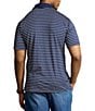 Color:Refined Navy/Ceramic White - Image 2 - Big & Tall Classic Fit Performance Stretch Short Sleeve Polo Shirt