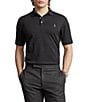 Color:Black Marl Heather - Image 1 - Big & Tall Classic Fit Soft Cotton Multi-Colored Pony Polo Shirt