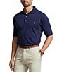 Color:French Navy - Image 1 - Big & Tall Classic-Fit Soft Cotton Short-Sleeve Polo Shirt