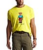 Color:Laser Yellow - Image 1 - Big & Tall Classic-Fit Polo Bear Laser Yellow Short-Sleeve Tee