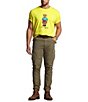 Color:Laser Yellow - Image 3 - Big & Tall Classic-Fit Polo Bear Laser Yellow Short-Sleeve Tee
