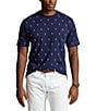 Color:Classic Anchor/Newport Navy - Image 1 - Big & Tall Classic Fit Printed Jersey Short Sleeve T-Shirt