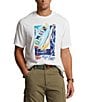 Color:Classic Oxford White - Image 1 - Big & Tall Classic Fit Sailboat Jersey Short Sleeve T-Shirt