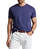 Color:Boathouse Navy - Image 1 - Big & Tall Classic-Fit Short-Sleeve Cotton Jersey V-Neck T-Shirt