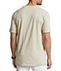 Color:Expedition Dune Heather - Image 2 - Big & Tall Classic Fit Short Sleeve Cotton Jersey V-Neck T-Shirt