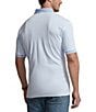 Color:Blue Bell/White - Image 2 - Big & Tall Classic Fit Short Sleeve Striped Polo Shirt