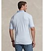 Color:Blue Bell/White - Image 5 - Big & Tall Classic Fit Short Sleeve Striped Polo Shirt