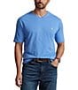 Color:Summer Blue - Image 1 - Big & Tall Classic Fit Short Sleeve V-Neck T-Shirt