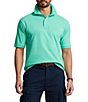 Color:New Sunset Green - Image 1 - Big & Tall Classic-Fit Short-Sleeve Cotton Mesh Polo Shirt