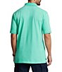 Color:New Sunset Green - Image 2 - Big & Tall Classic-Fit Short-Sleeve Cotton Mesh Polo Shirt