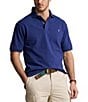 Color:Beach Royal - Image 1 - Big & Tall Classic Fit Solid Cotton Mesh Polo Shirt