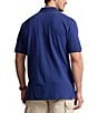 Color:Beach Royal - Image 2 - Big & Tall Classic Fit Solid Cotton Mesh Polo Shirt