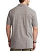 Color:Canterbury Grey Heather/Black - Image 2 - Big & Tall Classic-Fit Short-Sleeve Cotton Mesh Polo Shirt