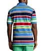 Color:New England Blue Multi - Image 2 - Big & Tall Classic Fit Stripe Mesh Short Sleeve Polo Shirt