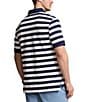 Color:Newport Navy/White - Image 2 - Big & Tall Classic Fit Stripe Mesh Short Sleeve Polo Shirt