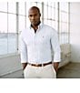 Color:Blue/White - Image 4 - Big & Tall Classic-Fit Striped Oxford Sportshirt