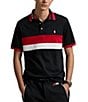Polo Ralph Lauren Big & Tall Classic Fit Racing Striped Soft Cotton Short Sleeve Polo Shirt, Color:Polo Black Multi - Image 1