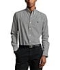 Color:Polo Black/White - Image 1 - Big & Tall Classic Fit Striped Stretch Poplin Shirt